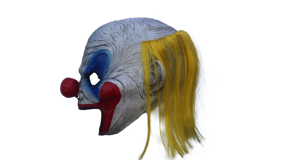 Ghoulish Productions Clooney Clown Latex Face Mask Horror Halloween Cosplay - Image 3 of 4