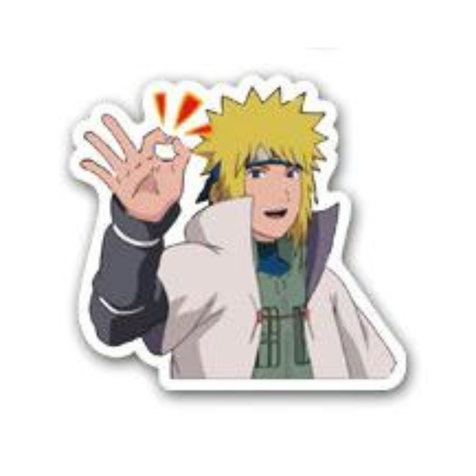 Naruto minato namikaze movimento adesivo anime decalques