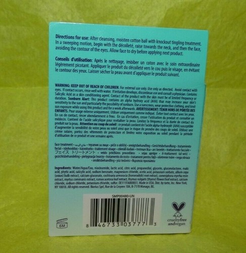 NEW TARTE Knockout Tingling Treatment Toner 0.34 oz. NIB Sample/Travel Size  - Picture 2 of 2