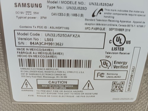 Samsung UN32J525DAF 32 inch LED Smart TV Flat Screen Full HD with Remote - Picture 5 of 5
