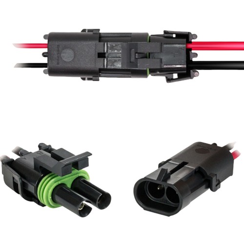 10Pcs 2-Wire Weather Pack Connector Kit Assembled with 10" 16 AWG Wires - Picture 9 of 9