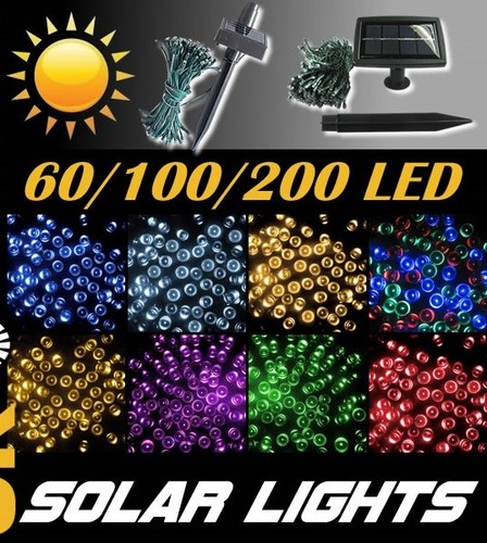 Solar/Batteriebetrieben LED Außen Weihnachtsbaum/Party/Weihnachten Lichterkette - Bild 14 von 14