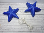 IKEA Two Blue Smila Stjarna Plastic Star Lights Children's Plug In Nightlights