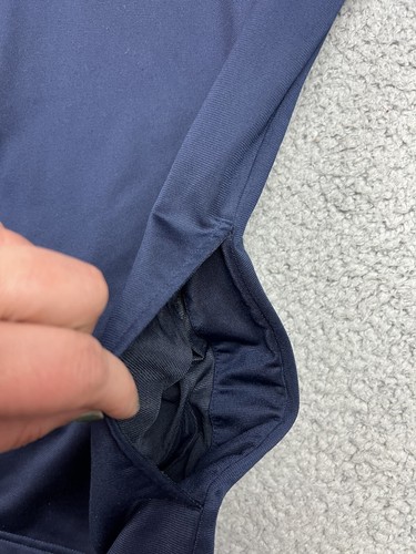 AND1 Full Zip Track Jacket Mens Extra Large XL Navy Blue Orange Athleisure - Picture 10 of 11