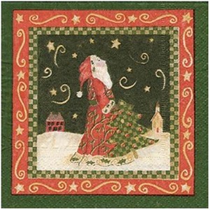 Alice-039-s-Cottage-Starry-Nights-Paper-Cocktail-Napkins-Christmas-FREE-US-SHIPPING