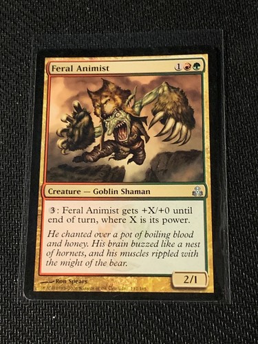 Magic the Gathering Guildpact Feral Animist