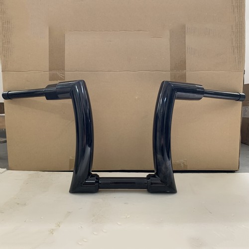 12" 14" 16" Rise 2'' Ape Hanger HandleBar For Harley Touring Fatboy Dyna Softail - Picture 30 of 51