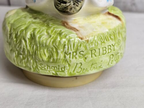 Beatrix Potter Mrs. Ribby 1981 Schmid Music Box Pie and The Patty - Picture 8 of 13