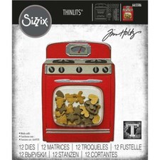 Sizzix Thinlits Die Set  - Retro Oven, 665586 by: Tim Holtz