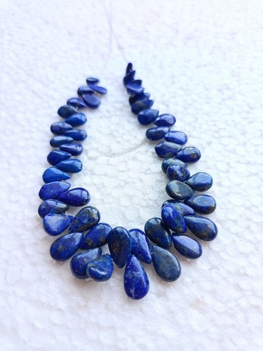 Lapislazuli Layout Einfache Perlen 10-7 mm 6 Zoll Strang für Schmuckherstellung - Bild 4 von 5