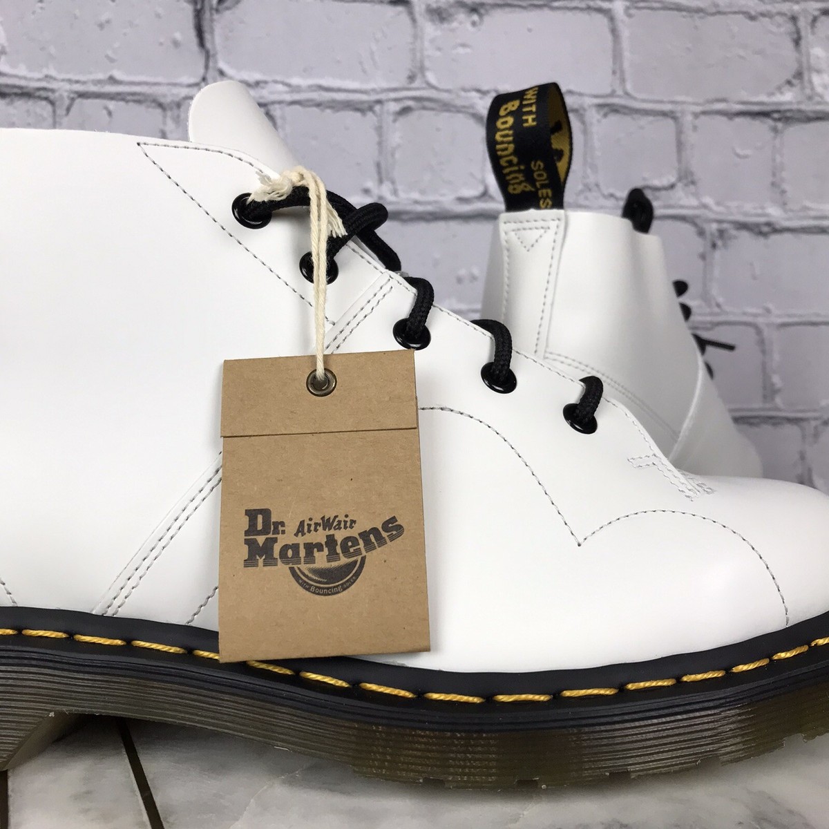 Dr. Martens Church Vintage White Monkey Boots Adult Unisex