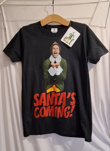 ELF Santas Coming Christmas Unisex T-Shirt Size Small - Picture 1 of 4