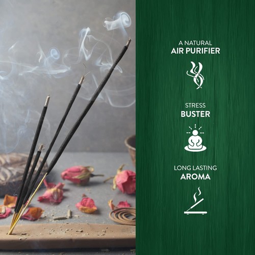 HEM Precious Musk Incense Sticks Hand Rolled Agarbatti Pack of 6X20g Each Packs - Picture 4 of 5