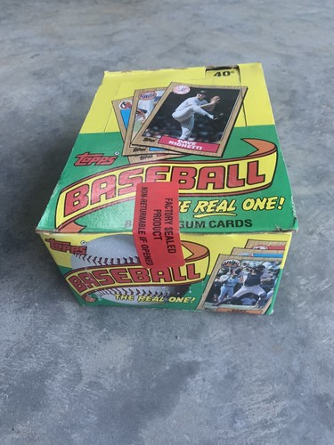 1987 TOPPS BASEBALL WAX BOX Factory Sealed AUTHENTIC BONDS RC BO JACKSON RC - Picture 2 of 2