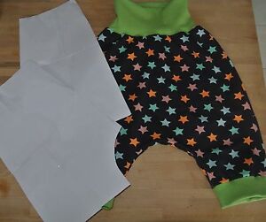 Schnittmuster Kurze Kinder Pumphose Mitwachshose Hose Gr 98 104 Schablone Ebay