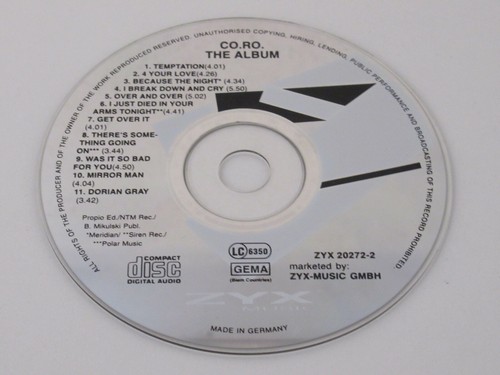 CO.RO. ‎– The Album  /  ZYX Music ‎– ZYX 20272-2 CD ALBUM  - Picture 2 of 3