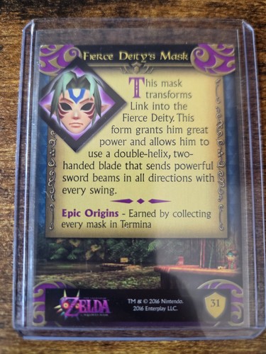 2016 Enterplay Legend of Zelda Fierce Diety's Mask #31 Majora's Mask Link - Foto 2 di 2