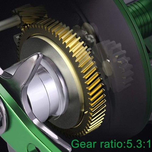 Lightweight Aluminum Baitcasting Fishing Reel, 7.0:1 Gear Ratio & Magnetic Brake - Picture 7 of 11