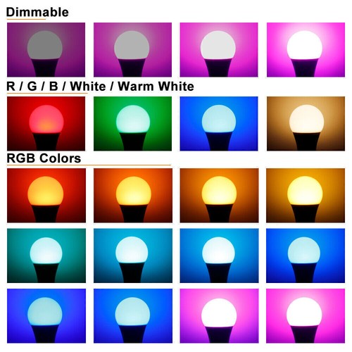 B22 RGB 9W Led Bulb 16 Colour Light Changing Remote Controlled Bayonet Lamp - Picture 9 of 11