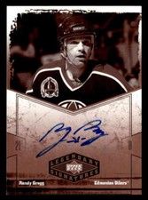 2004-05 UD Legendary Signatures Randy Gregg Auto Autograph JX4155