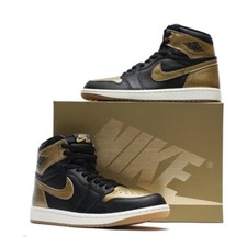 NIB Air Jordan 1 Retro High OG 'Metallic Gold Size 12 BRAND NEW