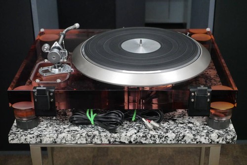 Denon DP-6000 Giradischi SME 3009 SII con Armadio Acrilico Migliorato Raro Testato - Foto 8 di 10