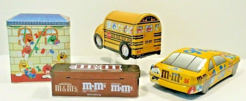 M&M'S Konvolut Dosen Konvolut 4 Schulbusse, Post, Nas Auto & Rennwagen - Bild 5 von 6