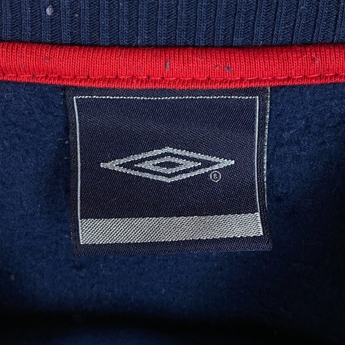 Umbro Big Logo Vintage Sweatshirt Men's Size M Blue Long Sleeve ` - Picture 4 of 8
