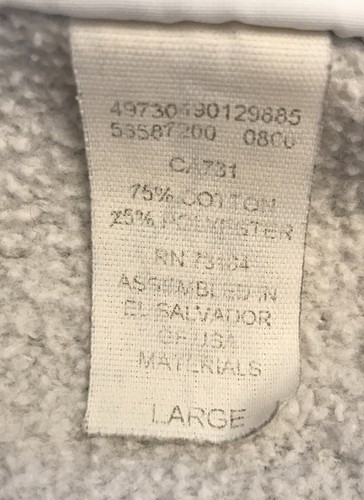 Vintage Hard Rock Cafe Sweatshirt LARGE Gray Pullover Washington DC 469 - Picture 4 of 4