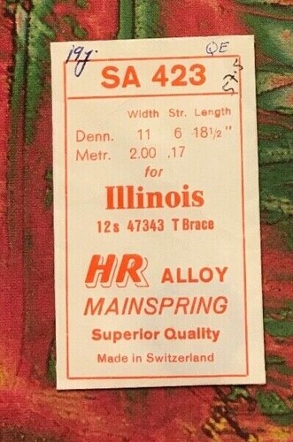 ILLINOIS MAINSPRINGS: Steel & Alloy (Multi-Listings) Pocket & Wrist Watch - 第 26/53 張圖片