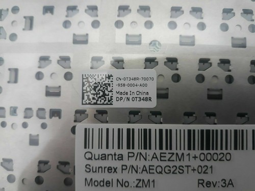 NEU Original Dell Latitude 2100 2110 2120 Griechische Tastatur QWERTY 0T348R - Bild 3 von 3