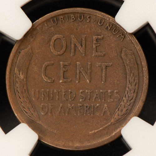 1922 No D 1c Lincoln Wheat Small Cent - Strong Reverse - NGC Fine Dets - B4792 - Picture 4 of 4