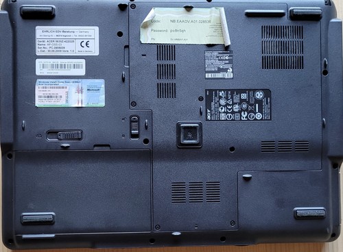 Acer Extensa 5630 EZ 15,4" Notebook / Dual Core T4200@2 Ghz / 250GB ssd / 2 GB - Bild 7 von 7