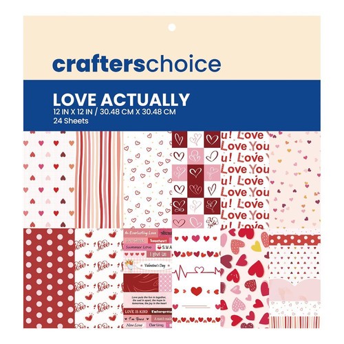NEW Crafter's Choice Crafters Choice Paper Pad 12 x 12" Love By Spotlight