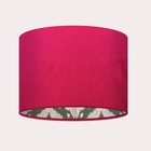 Hot Pink Velvet Emerald Green Moroccan Aztec Drum Lampshade