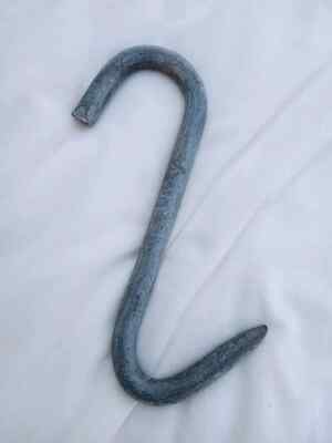 4 Piece Vintage Meat Butcher Hanging Iron S Hook Hand Forged Farm Tool 10''