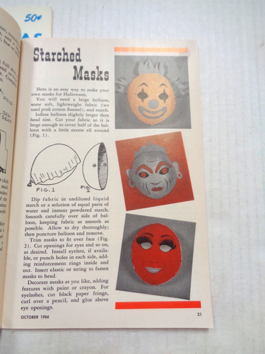 VINTAGE 1965-1966 PACK-O-FUN LOT OF 4 BOOKLETS OCT/NOV/DEC/DEC 1965 CRAFTS - Picture 7 of 14