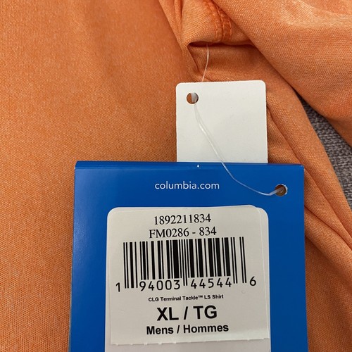 Camisa Columbia PFG Auburn Tigers Manga Larga Para Hombres XL Omni Tono UPF50 Nueva - Imagen 6 de 9