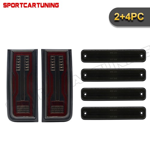 6PCS LED Side Marker Light+Turn Signal + Brake Tail Lamps For Hummer H2 2003-09 - Picture 10 of 13