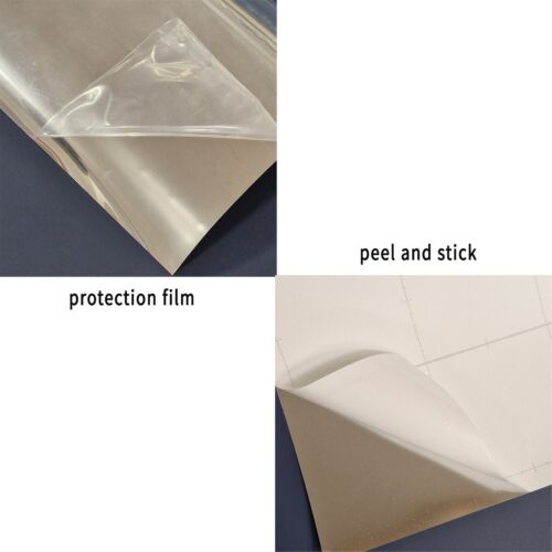 Peel and Stick Mirror Sticker Self Adhesive Removable Mirror Flexible Wall Stick - Picture 3 of 3