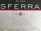 3 pc Sferra QUEEN Coverlet & 2 Std Shams Corrado White Italy Brand New Pristine