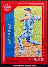 2021 Nate Pearson ROOKIE Panini Diamond Kings RED FRAMED RC #68 Blue Jays