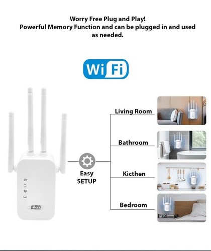 WiFi Range Extender Internet Booster Network Router Wireless Signal Repeater - 第 7/10 張圖片
