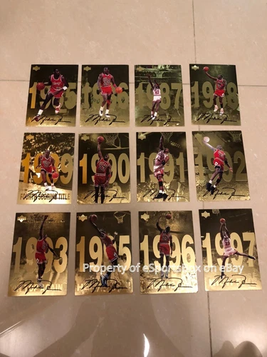 NEW 1998 Michael Jordan Upper Deck Gatorade Promo Complete 12-Card Jumbo Set