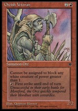 Orcish Veteran (Hoover) x4 - Fallen Empires - Moderate Play, English - Fallen Em