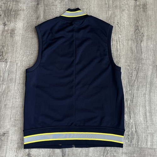 Armani Exchange A|X Vest M Full Zip Logo Jacket PROTOTYPE 2 Navy Yellow 2011 - Picture 3 of 12