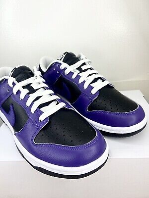 New NIKE DUNK LOW MENS Size 9/w10.5 RARE Black/purple By You New NIKE DUNK LOW MENS Size 9/w10.5 RARE Black/purple By You