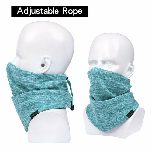 Winter Fleece Neck Warmer Gaiter Adjustable Ski Face Mask Cover for Men Women - Picture 50 of 66