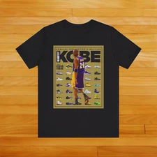 Kobe Bryant Shoe Collection Shirt, Lakers NBA Slam Cover "Kobe" T-Shirt