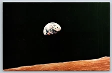NASA Postcard JFK Space Center View of Earth From Apollo 8 Crew 1968 FW15